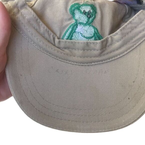 Vintage Tan Baseball Cap Ty Beanie Baby Green Embroidery Unisex Adjustable Hat - Picture 3 of 4